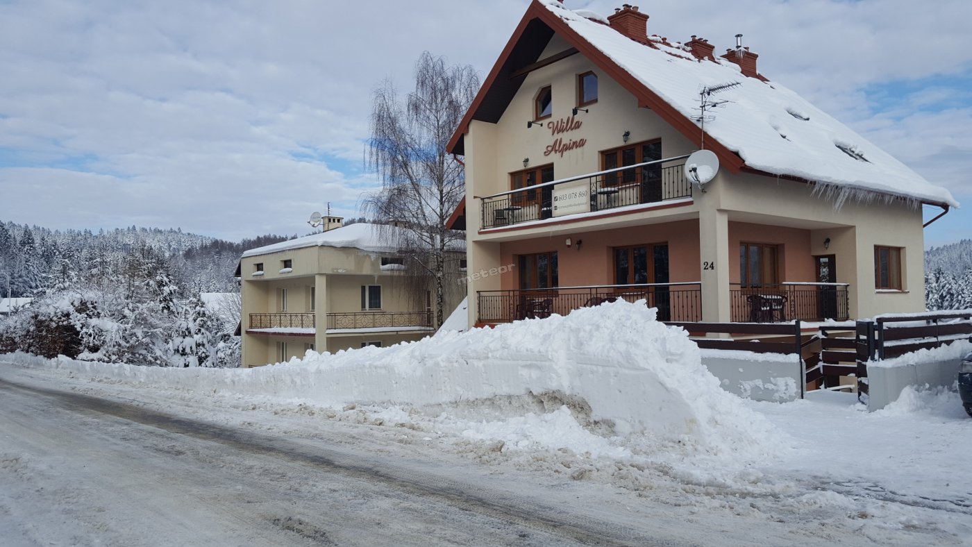 WILLA ALPINA Apartamenty Narciarskie przy stokach i wyciagach w centrum Krynicy Zdrój