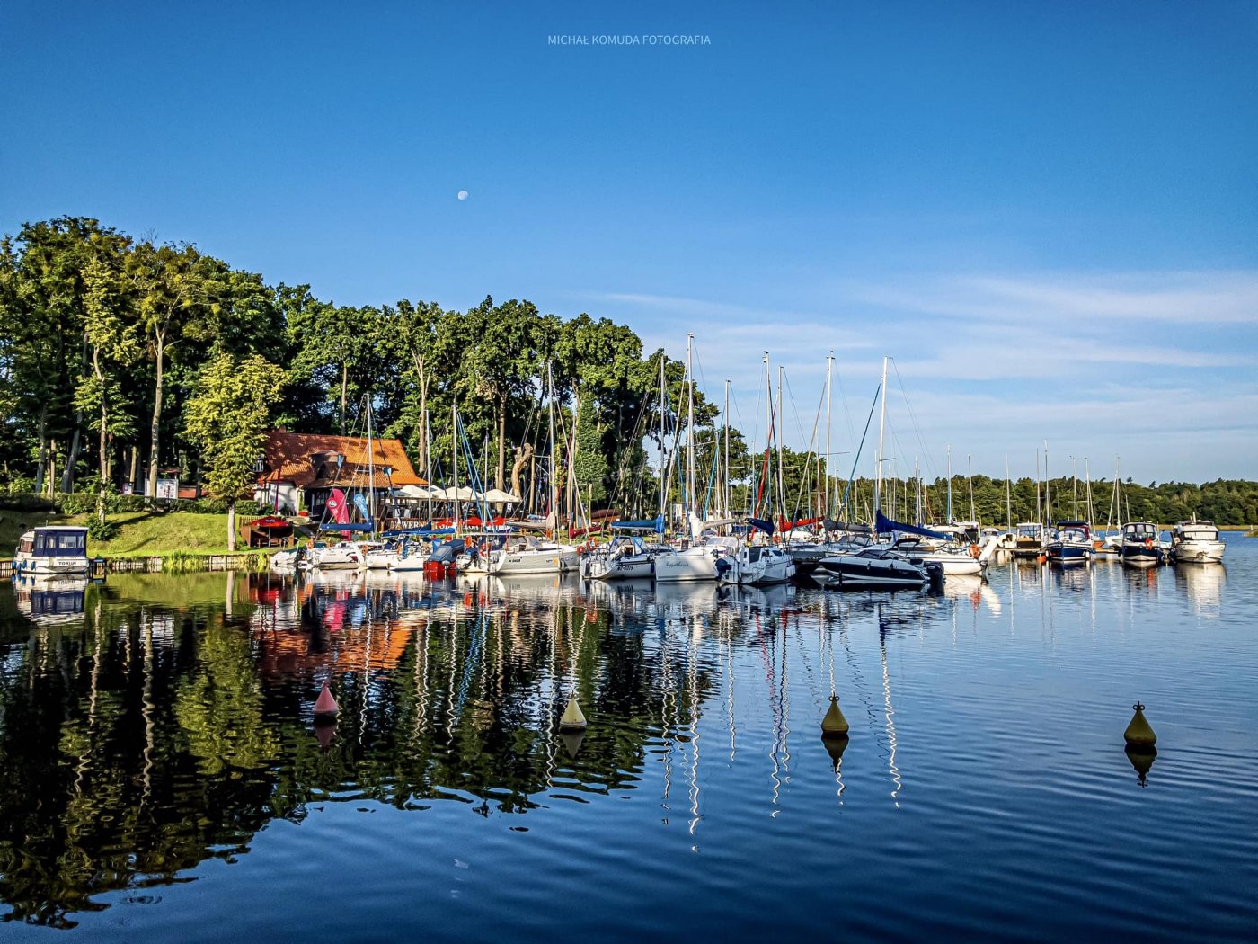 Widok na nasz port Pod Omegą Iława
