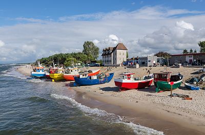 Przystań rybacka w Rowach